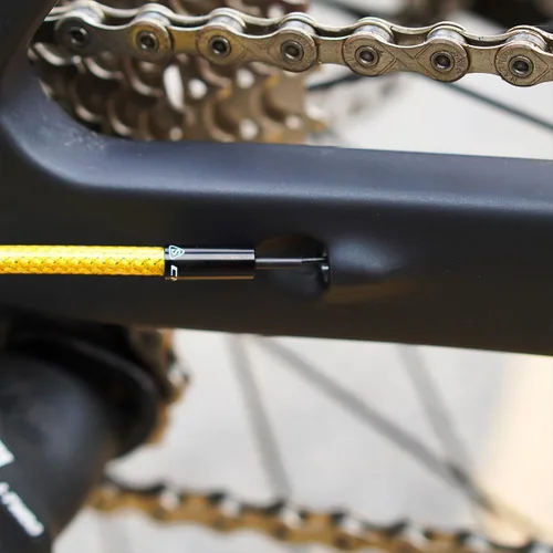 Vista 8 de CNC Juego de cables de freno de bicicleta de montaña, carcasa de cable de freno de bicicleta, cubierta trenzada y línea interior de teflón para MTB