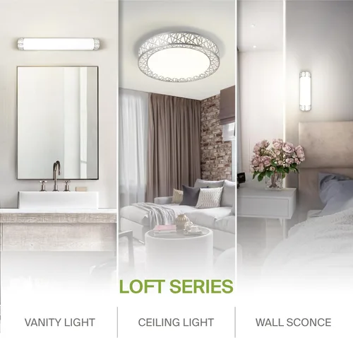 Vista 8 de ASD Lámpara de Techo LED Empotrada de 12 Pulgadas para Dormitorio, 20W 1130LM 5CCT 2700K-5000K, Luces Regulables Triac, Comedor, Sala de Estar