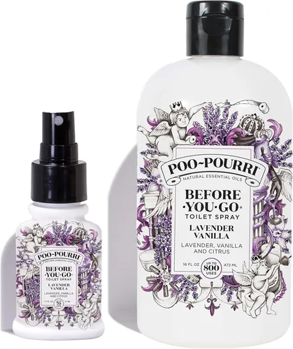 Vista 6 de Poo-Pourri Before-You-Go - Aerosol para inodoro, lluvia de bambú, 100 usos, desodorante de olor de baño con aceites esenciales para el hogar