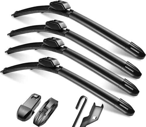 Vista 15 de Limpiaparabrisas de 28 pulgadas + 24 pulgadas, compatible con Honda Civic 2015-2006, Chevrolet Cruze 2019-2018, Ford C-Max 2019-2013