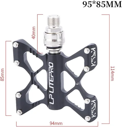 Vista 3 de Pedal de bicicleta plegable de aleación de aluminio Pedal de liberación rápida de doble cara para Brompton pedel para dahon para Birdy Pedales
