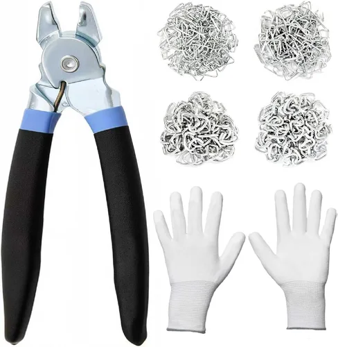 Vista 11 de Kit de Alicates para Anillas de Cerdo con 270 Piezas de Anillas de Cerdo de Acero Galvanizado de 3/4", 1/2", 3/8", Kit de Alicates Rectos