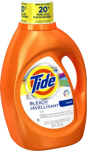 Vista 3 de Tide Plus Bleach Alternative Safe on Colors - Detergente líquido para ropa, aroma original, 2.72 L (59 cargas)