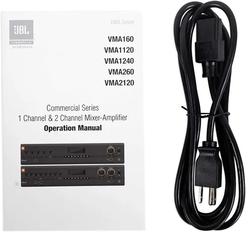 Vista 4 de JBL Mezclador/amplificador profesional VMA160 de 5 entradas y 60 vatios