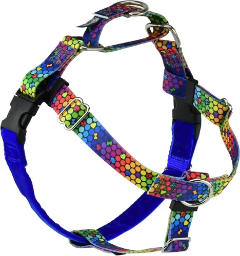 Vista 26 de 2 Hounds Design Freedom - Arnés para perro sin tirones, arnés ajustable y correa, fácil de caminar y control cómodo, se adapta a perros pequeños