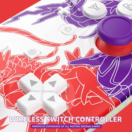 Vista 5 de FZPYZO Switch Controllers,Switch Pro Controller Compatible for SwitchSwitch LiteOLED,Gamepad Pro Controllers Wireless Remote Replacement Support