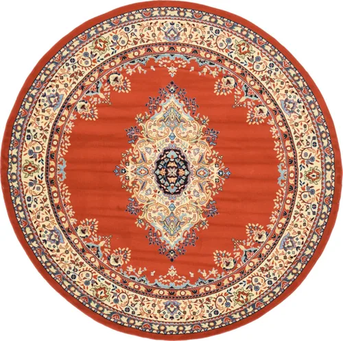 Vista 24 de Rugs.com, colección Amaya - Alfombra de pelo medio marrón de 2 x 3 pies perfecta para entradas, cocinas, rincones para desayunar, piezas de realce