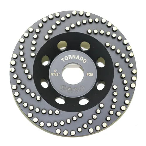 Vista 4 de Tornado Rueda de disco de extracción de copa de diamante de 5 pulgadas con nueva tecnología CDB (Tornado, 5 pulgadas)