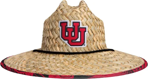 Vista 135 de FOCO - Sombrero de paja con logotipo de equipo universitario de NCAA y estampado floral para hombre Americana