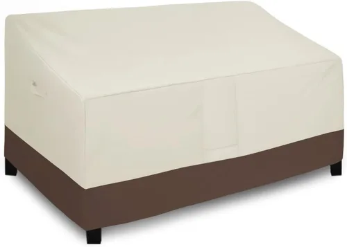 Vista 8 de Easy-Going Funda resistente para sofá de dos plazas al aire libre, funda impermeable y a prueba de viento para muebles de patio con ventilación gris