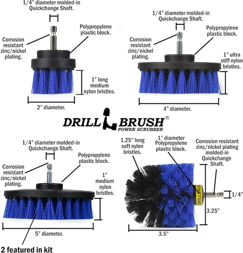 Vista 5 de Accesorios para fregar cepillos de barco, suministros de limpieza acuática, juego de cepillos de limpieza de casco de barco, removedor de percebes
