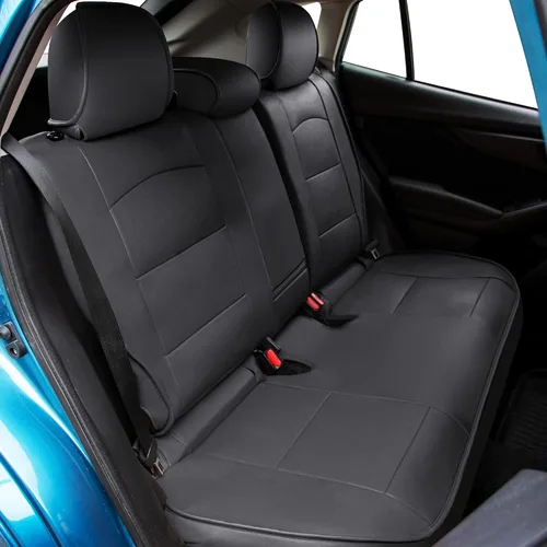 Vista 3 de OASIS AUTO Fundas de asiento de ajuste personalizado para Impreza y Crosstrek 2012-2022, juego completo de protector interior de piel sintética