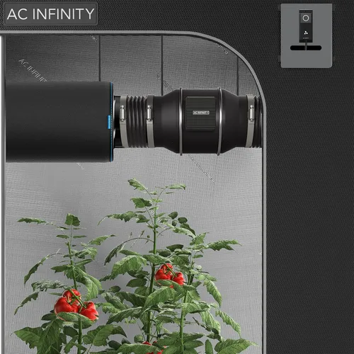 Vista 7 de AC Infinity CLOUDLINE S10 ventilador silencioso de conducto en línea de 10 pulgadas con controlador de velocidad motor EC ventilador de escape