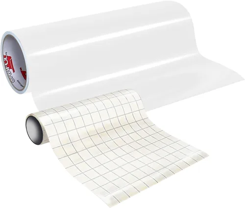 ORACAL Rollo de vinilo adhesivo blanco brillante 651, acabado duradero (24 pulgadas x 15 pies con papel de transferencia)