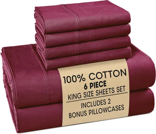 Vista 61 de Casa Platino Juego de sábanas Twin – Sábanas Twin 100% algodón con 2 fundas de almohada, sensación ligera y ajuste seguro, tejido percal crujiente