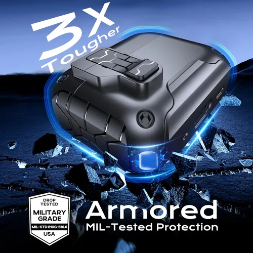 Vista 4 de Anqrp MagArmor Auto-Open para Funda de AirPods Pro de 2ª/1ª Generación con Imanes Integrados, [Apertura Automática con Una Pulsación]