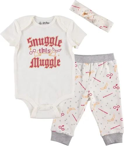 Harry Potter Ravenclaw Slytherin Gryffindor Hufflepuff - Conjunto de pantalones y diadema para bebés recién nacidos a bebés
