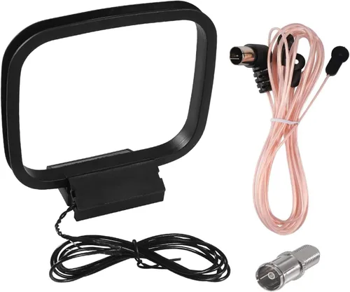 Vista 9 de Antena de bucle AM con mini conector de 3 pines compatible con radio interior Bluetooth receptor estéreo para el hogar AV AudioTheater