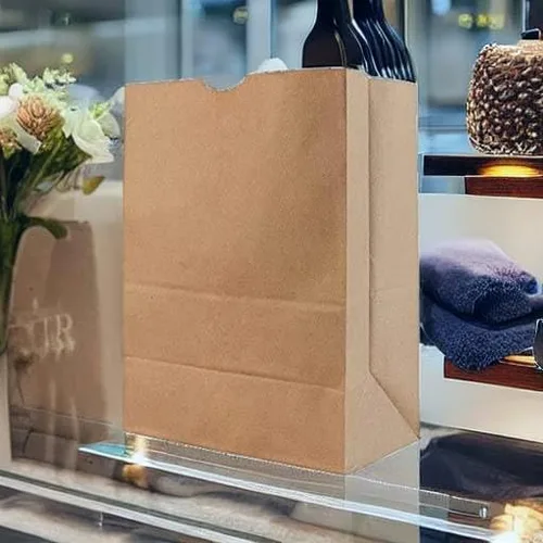 Vista 9 de Bolsa de papel marrón grande de 57 libras de alta resistencia 50 unidades, bolsas de compras ecológicas, ideal para comestibles, venta al por menor