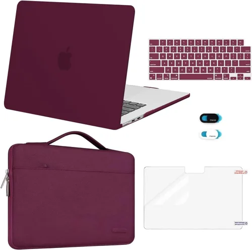 Vista 20 de MOSISO Compatible con MacBook Air de 15 pulgadas M5 2026 M4 2025 M3 M2 2024 2023 A3448 A3241 A3114 A2941, carcasa rígida protectora y funda