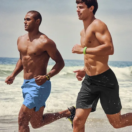 Vista 3 de COOFANDY Traje de baño para hombre de secado rápido, pantalones cortos de secado rápido