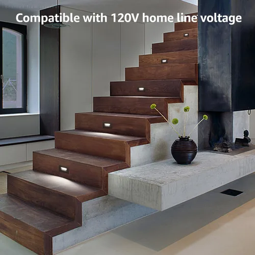 Vista 7 de LEONLITE Paquete de 12 luces LED 3CCT de 120 V, 3.5 W, 110 lúmenes, 5 % a 100 % regulables, para interiores y exteriores, impermeable, 3000 K/4000