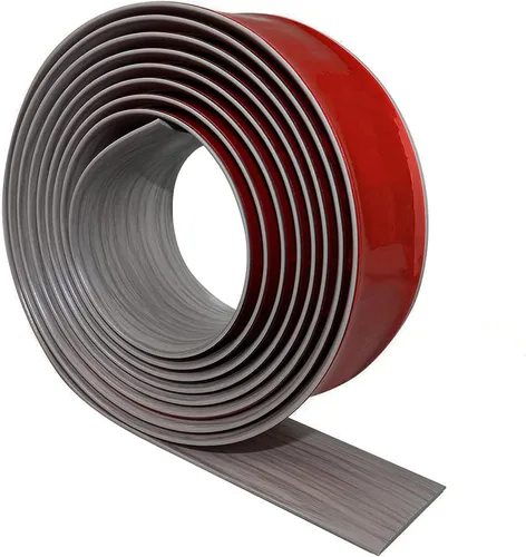 Vista 17 de Tira de Transición de Piso, Tiras de Cobertura de Piso Autoadhesivas Transiciones de Pisos Laminados, Tira Divisoria Plana de Vinilo de 2" de Ancho