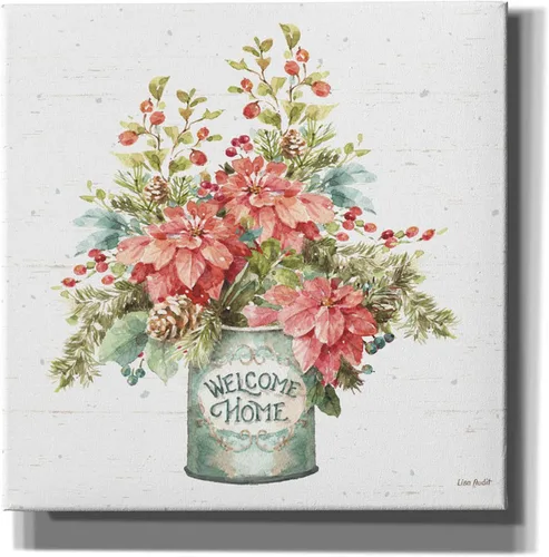 Epic Graffiti Lisa Audit - Lienzo decorativo para pared, diseño de «Our Christmas Story Bouquet», 18.0 x 18.0 in
