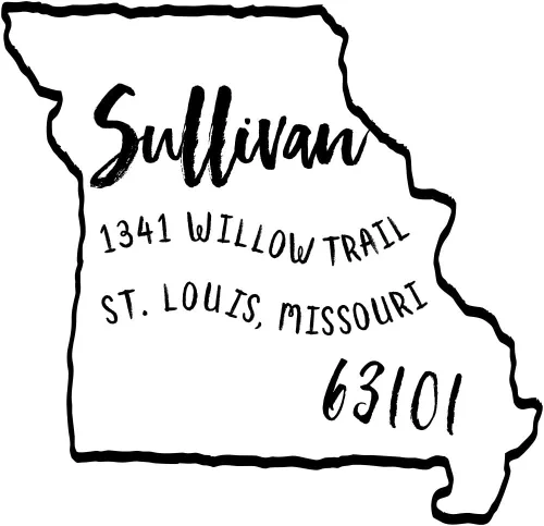 Vista 20 de Sello de dirección de devolución de Texas - Sello autoentintado del estado de Texas