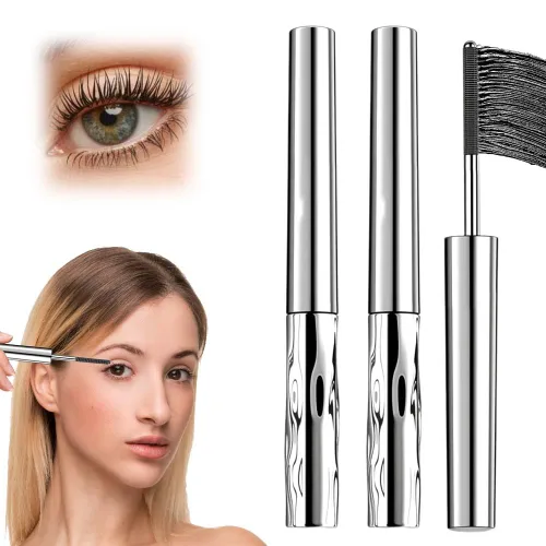 Vista 7 de 2 piezas de máscara de pestañas de varita de metal, 2026 mejoradas, impermeable, volumen y longitud, extensiones de pestañas rizadas 3D de punta