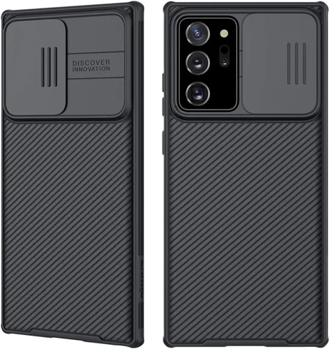 Funda para Galaxy Note 20 Ultra con cubierta para cámara, Note 20 Ultra Liquid Silica suave a prueba de golpes con cubierta deslizante para cámara