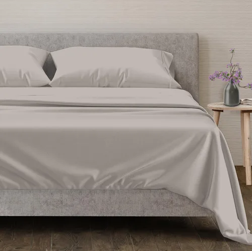 Vista 64 de Mayfair Linen Juego de sábanas de 100% algodón egipcio, tamaño individual (paquete de 2) – Sábanas de lujo blancas de 600 hilos, tamaño individual