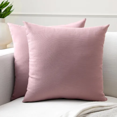 Vista 83 de Encasa XO Juego de 2 fundas de almohada de 12 x 12 pulgadas, color beige, sin rellenos, fundas de almohada de algodón para sala de estar, cama