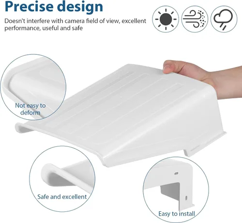 Vista 3 de Cubierta universal para cámara de seguridad resistente a la intemperie, protección contra la intemperie, carcasa protectora a prueba de polvo e