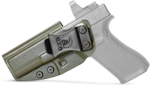 Vista 56 de CYA Supply Co. Funda para llevar armas dentro del cinturón, lista para ópticos (verde OD) IWB, para llevar armas ocultas, dentro de la cintura