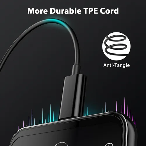 Vista 7 de Auriculares USB C con cable abiertos sobre auriculares para Apple/Android USBC Tipo C Auriculares con cable para iPhone 17 17e 16 16e 15 Pro Wrap