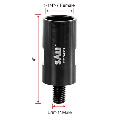Vista 2 de SALI Adaptador Convertidor de Brocas de Núcleo de Acero Endurecido 1-1/4"-7 Hembra a 5/8"-11 Macho para Mayor Eficiencia de Perforación, Ideal
