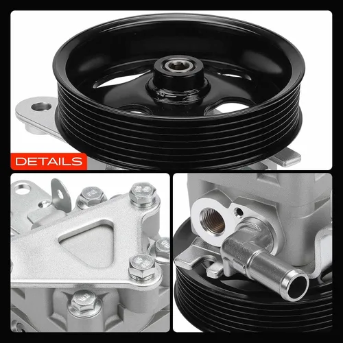 Vista 9 de Bomba de dirección asistida A-Premium, con polea y soporte Compatible con Nissan Altima 2007-2012, Maxima 2009-2014, Murano 2009-2014, motor de gas