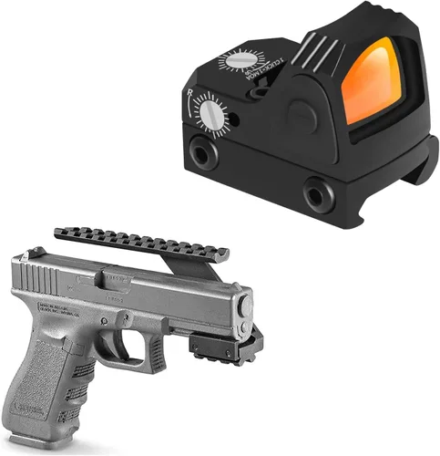 Vista 4 de Soporte de alcance para pistola de alta resistencia, compatible con pistolas Sig Sauer 226 229 220 P250 Sig Pro + pistola micro compacta punto rojo