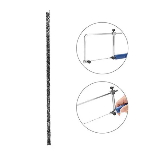 Vista 3 de 12 hojas de sierra de desplazamiento con dientes en espiral para cortar madera, metal, plástico, corte tallado para Bosch, etc. (4#)