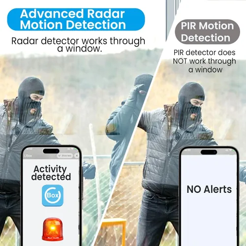 Vista 3 de javiscam Cámara de seguridad celular 4K, no incluye tarjeta SIM de cámara WiFi, no compatible con WiFi, sensor de movimiento de radar, cámara