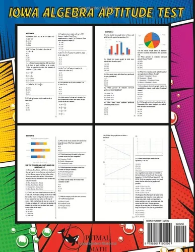Vista 2 de Optimal Math's IAAT Handbook Practice Tests and Lessons for The Iowa Algebra Aptitude Test