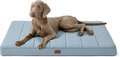 Vista 45 de Bedsure Camas para Perros de Tamaño Grande – Cómodas Camas Planas para Mascotas con Funda Extraíble Lavable, Colchoneta de Espuma Ortopédica tipo