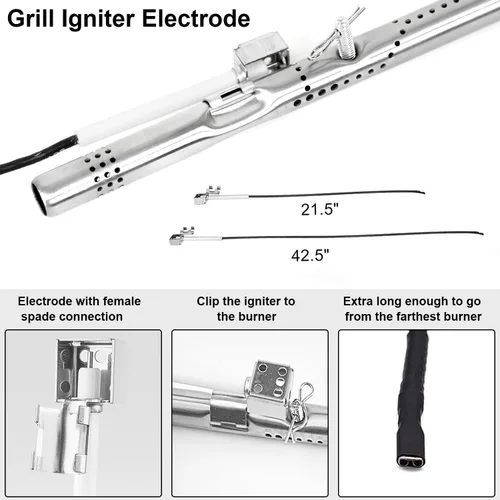 Vista 6 de Piezas de repuesto para parrilla Charbroil Performance 2 Burner 463625217, 463625219, 463673517, 463673019, 463673617, 463673619, escudo de placa