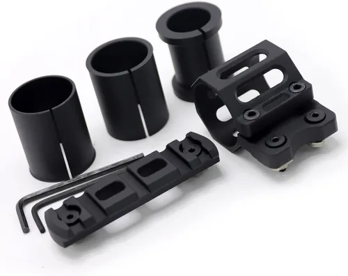 Vista 2 de Smith's Kit 0.787-1.181 in Ring Fit M-Rail Mount System Linterna Clip Holder Mount Mount Negro