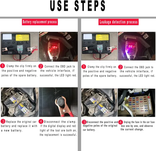Vista 6 de OBD2 - Conector de protección de ahorro de memoria para automóvil OBD II para computadora de batería automotriz ECU Power Off Kit de herramientas