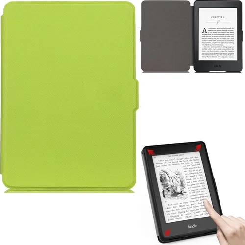 Vista 20 de Funda para Kindle Paperwhite, de piel sintética, con ranuras para tarjetas, con tapa de apagado y encendido automático para Amazon Kindle Paperwhite