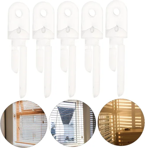 Vista 7 de 12 ganchos de repuesto para persianas verticales horizontales para persianas verticales y horizontales, accesorios fáciles de instalar con persianas