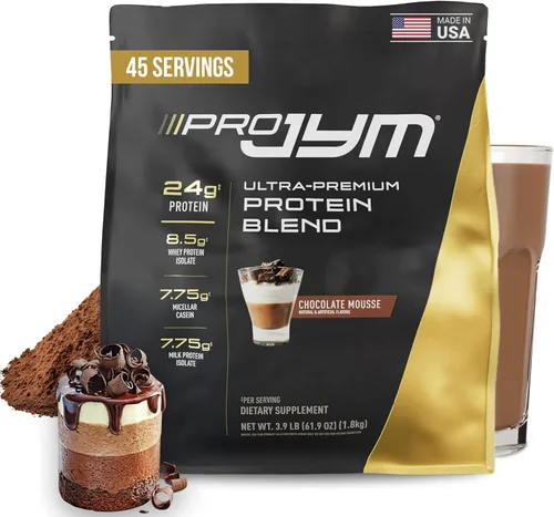 Vista 11 de Pro JYM Proteína en Polvo Sabor Galleta de Chocolate Crunch - Aislados de Proteína de Suero, Caseína y Proteína de Leche, Construcción de Músculo