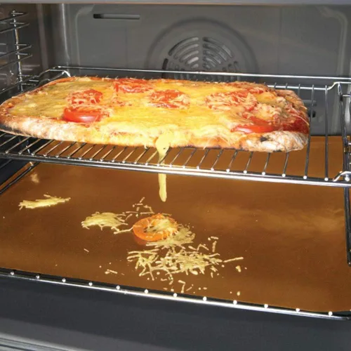 Vista 5 de LOOCH Juego de 5 tapetes de cobre para parrilla, antiadherentes, para barbacoa al aire libre, reutilizables y fáciles de limpiar, funciona en gas